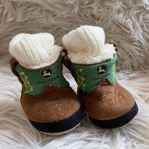 John Deere Infant Booties